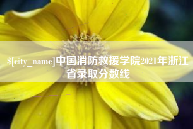 巴彦淖尔市中国消防救援学院2021年浙江省录取分数线