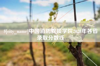 巴彦淖尔市中国消防救援学院2020年各省录取分数线