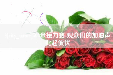 巴彦淖尔市500米接力赛-观众们的加油声此起彼伏