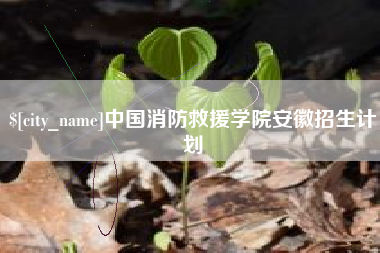 巴彦淖尔市中国消防救援学院安徽招生计划