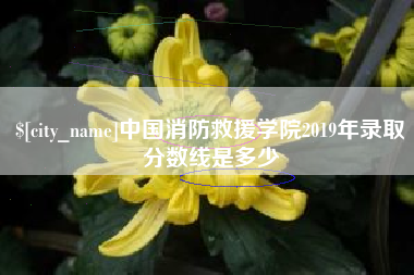 巴彦淖尔市中国消防救援学院2019年录取分数线是多少