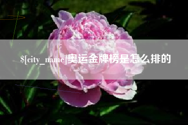 巴彦淖尔市奥运金牌榜是怎么排的