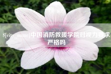 巴彦淖尔市中国消防救援学院对视力要求严格吗