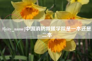 巴彦淖尔市中国消防救援学院是一本还是二本