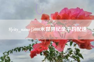 巴彦淖尔市5000米世界纪录平均配速