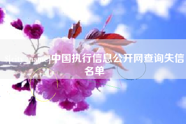 巴彦淖尔市中国执行信息公开网查询失信名单
