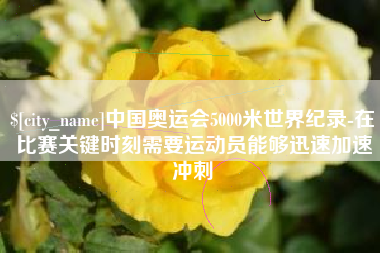 巴彦淖尔市中国奥运会5000米世界纪录-在比赛关键时刻需要运动员能够迅速加速冲刺