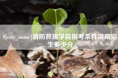 巴彦淖尔市消防救援学院报考条件湖南招生多少分