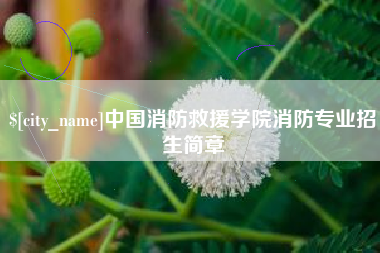 巴彦淖尔市中国消防救援学院消防专业招生简章
