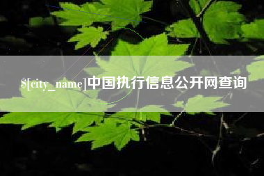 巴彦淖尔市中国执行信息公开网查询
