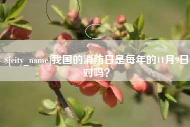 巴彦淖尔市我国的消防日是每年的11月9日对吗？