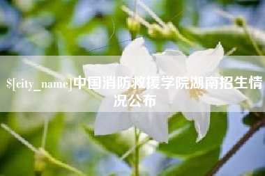 巴彦淖尔市中国消防救援学院湖南招生情况公布