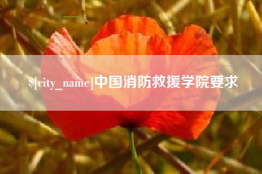 巴彦淖尔市中国消防救援学院要求