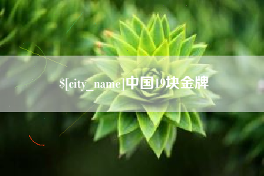 巴彦淖尔市中国19块金牌