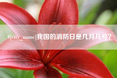 巴彦淖尔市我国的消防日是几月几号？
