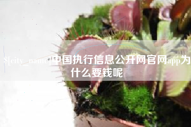 巴彦淖尔市中国执行信息公开网官网app为什么要钱呢