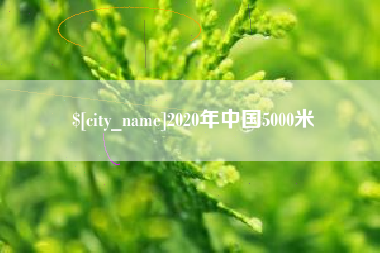 巴彦淖尔市2020年中国5000米