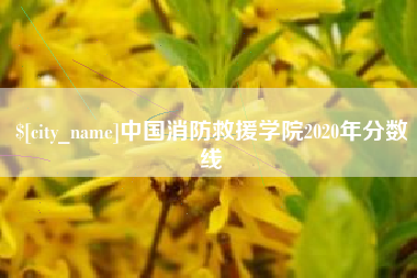 巴彦淖尔市中国消防救援学院2020年分数线